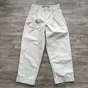 JACQUEMUS • Le Pantalon Wide-Leg Khaki Trousers Pants